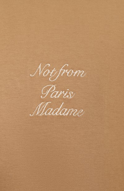 Хлопковый лонгслив DROLE DE MONSIEUR бежевого цвета по цене 16400 руб., арт. E-TS220-C0002-IBN, фото 5 Хлопковый лонгслив DROLE DE MONSIEUR, арт. E-TS220-C0002-IBN, фото 5