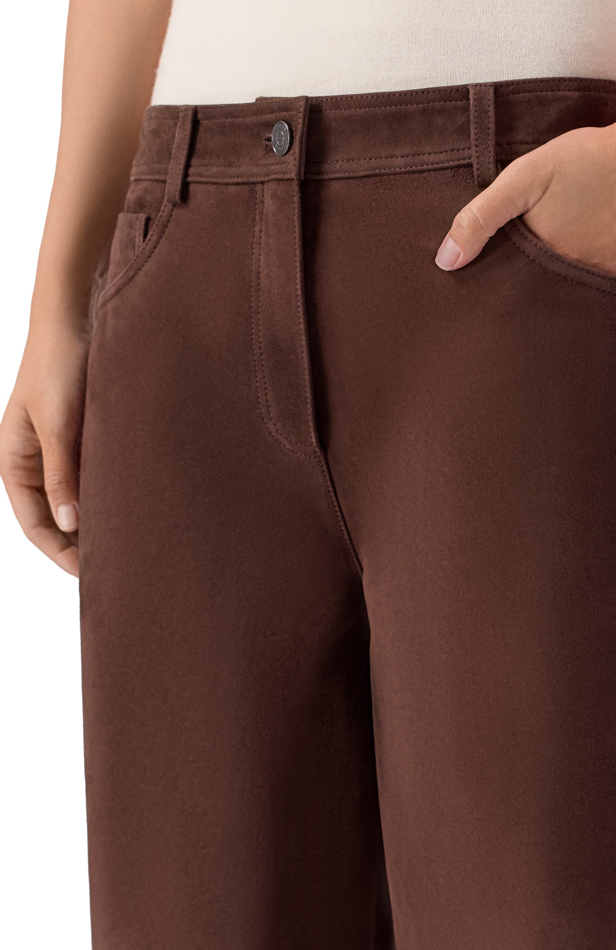 Замшевые брюки 12 STOREEZ, арт. 134235, фото 5