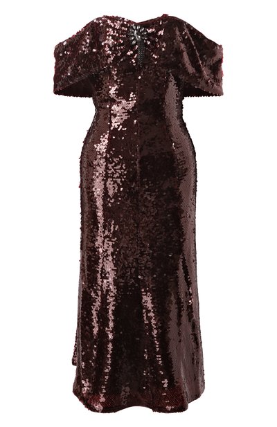 Женское платье с отделкой пайетками SELF-PORTRAIT, арт. RS25162MBR