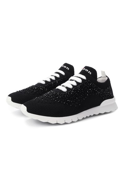 Женские текстильные кроссовки KITON, арт. DSSFITAN0084740