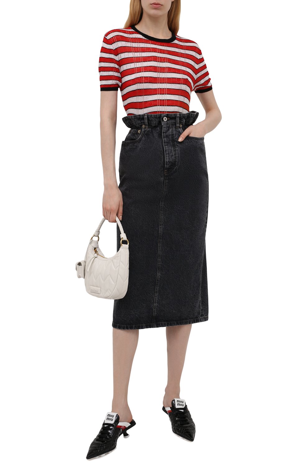 Пуловер из кашемира и шелка MIU MIU, арт. MML451-1YQ3-F0011, фото 2