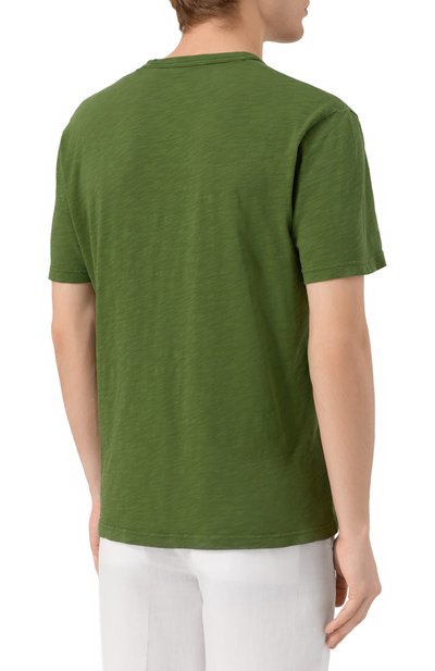 Хлопковая футболка MC2 SAINT BARTH зеленого цвета по цене 9575 руб., арт. STBM PRESIDENT/00019H, фото 4 Хлопковая футболка MC2 SAINT BARTH, арт. STBM PRESIDENT/00019H, фото 4