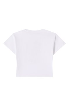 Детская хлопковая футболка KENZO белого цвета, арт. K61137 | Фото 2 (Драгоценные камни: Проставлено; Материал сплава: Проставлено; Рукава: Короткие; Мальчики Кросс-КТ: Футболка-одежда; Материал внешний: Хлопок; Ростовка одежда: 5 лет | 110 см, 9 лет | 134 см, 2 года | 92 см, 12 лет | 152 см, 4 года | 104 см, 3 года | 98 см, 7 лет | 122 см)