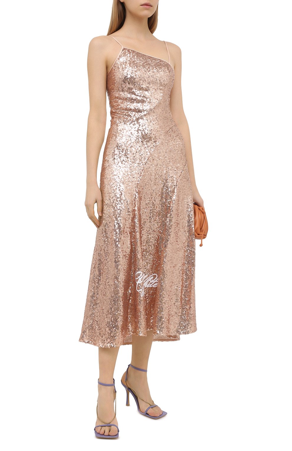 Платье с пайетками OFF-WHITE, арт. 0WDB301R21FAB001, фото 2
