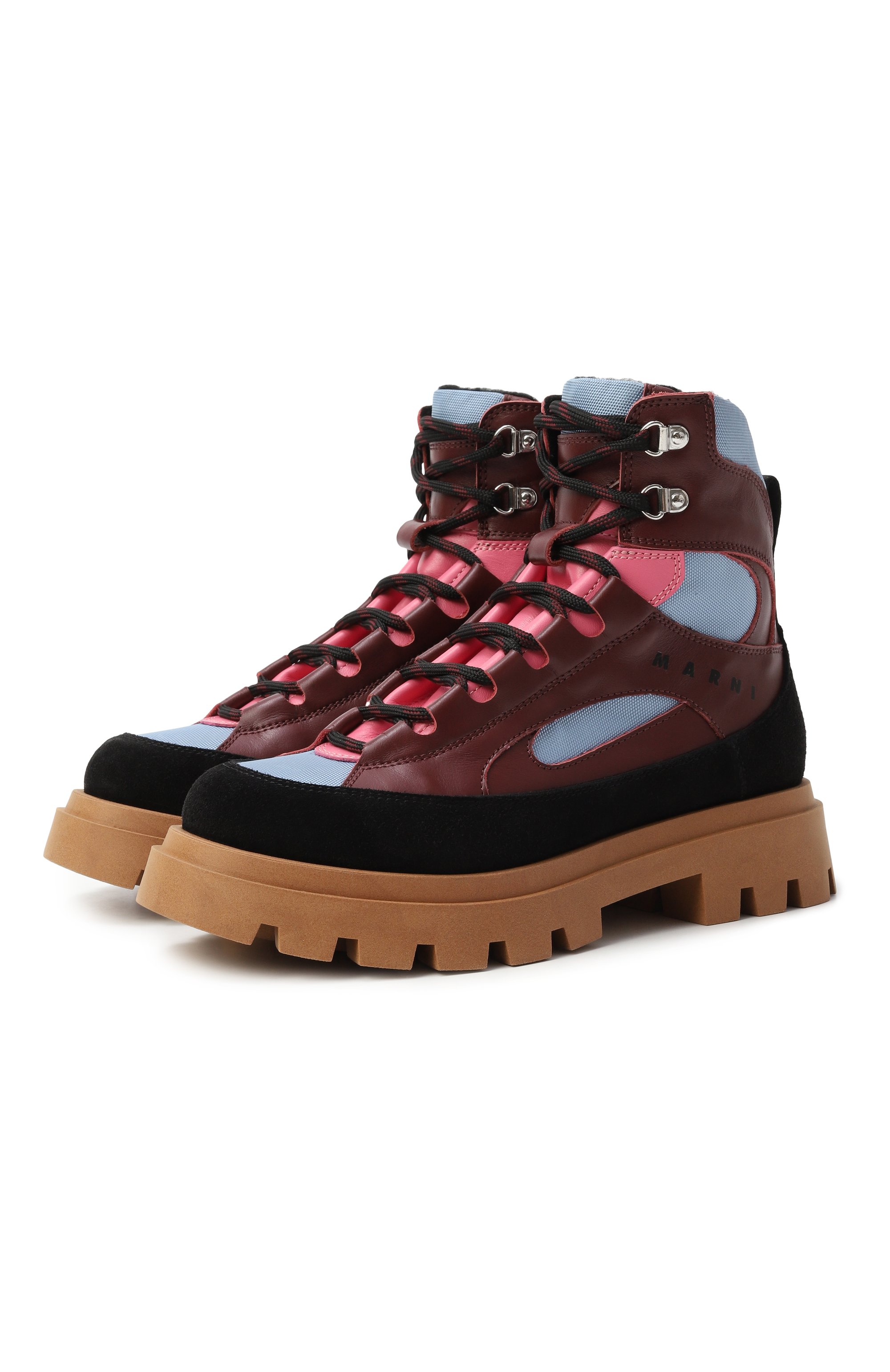 Комбинированные ботинки MARNI, арт. 82065/36-40, фото 1