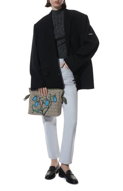 Сумка herbarium flamenco LOEWE зеленого цвета по цене 238500 руб., арт. A411FC1X44, фото 3 Сумка herbarium flamenco LOEWE, арт. A411FC1X44, фото 3