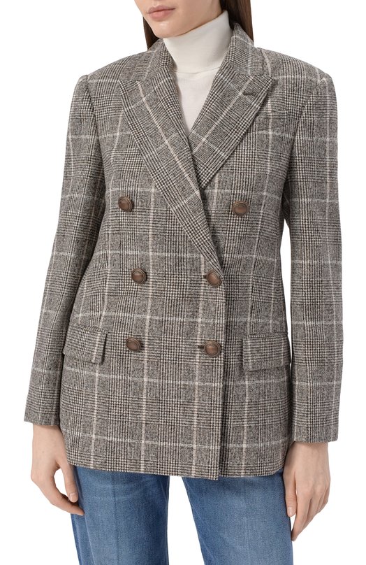 Шерстяной жакет Brunello Cucinelli MV4037053 Бежевый  MV4037053 Фото 3