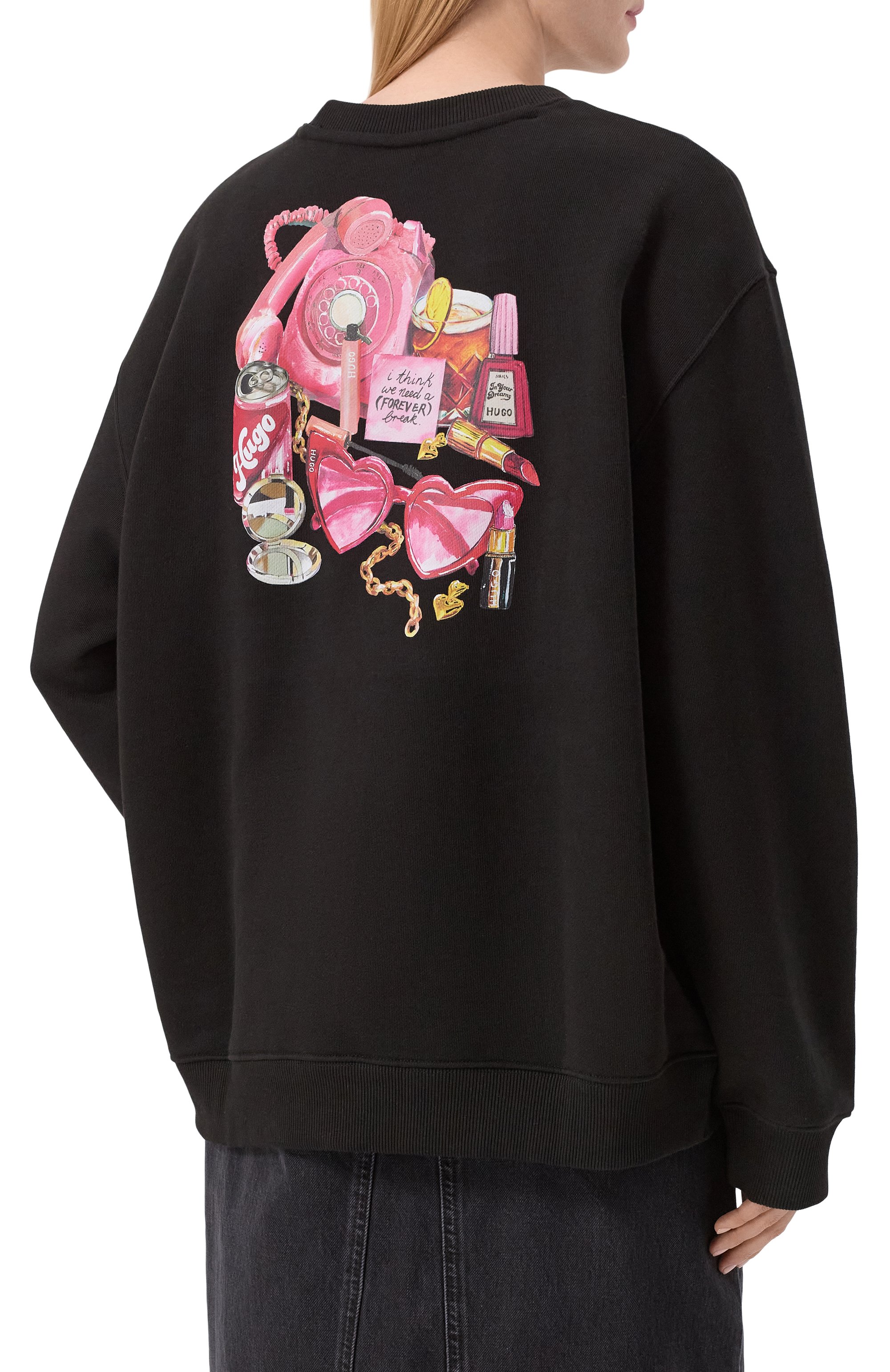 Хлопковый свитшот HUGO, арт. 50540925, фото 4