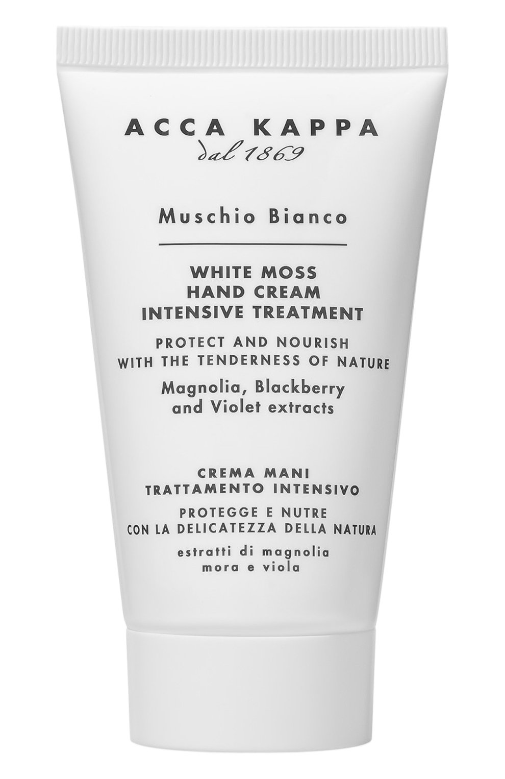 Питательный крем для рук muschio bianco (75ml) ACCA KAPPA бесцветного цвета по цене 1950 руб., арт. 853245, фото 1 Питательный крем для рук muschio bianco (75ml) ACCA KAPPA, арт. 853245, фото 1