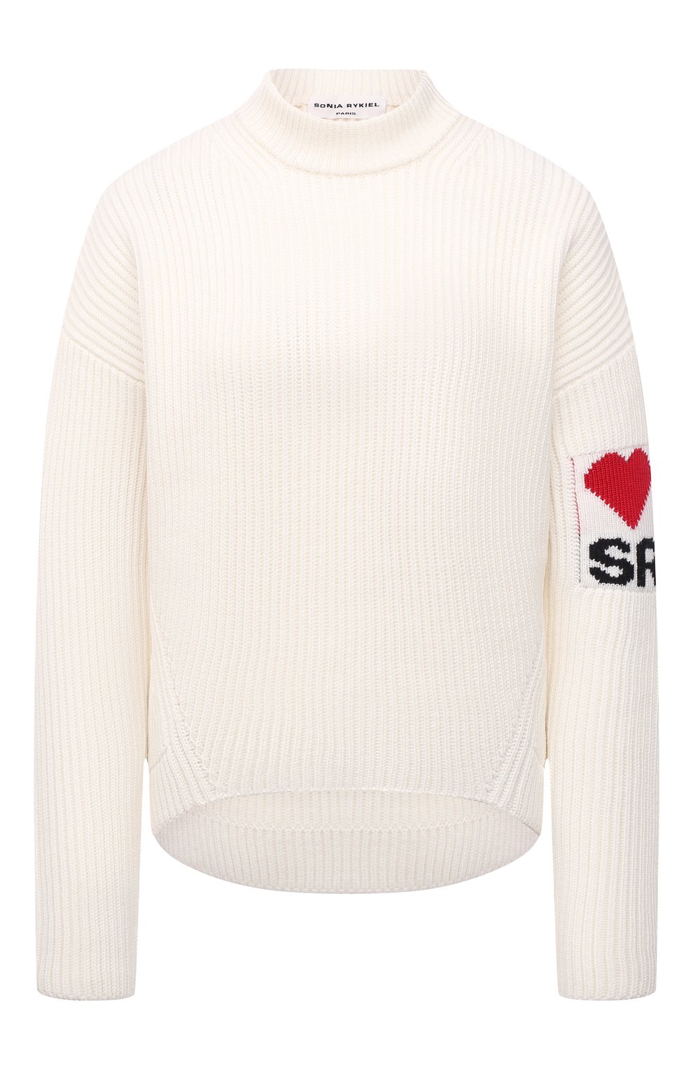 Шерстяной свитер SONIA RYKIEL молочного цвета по цене 26300 руб., арт. 121HC016-AA, фото 1 Шерстяной свитер SONIA RYKIEL, арт. 121HC016-AA, фото 1