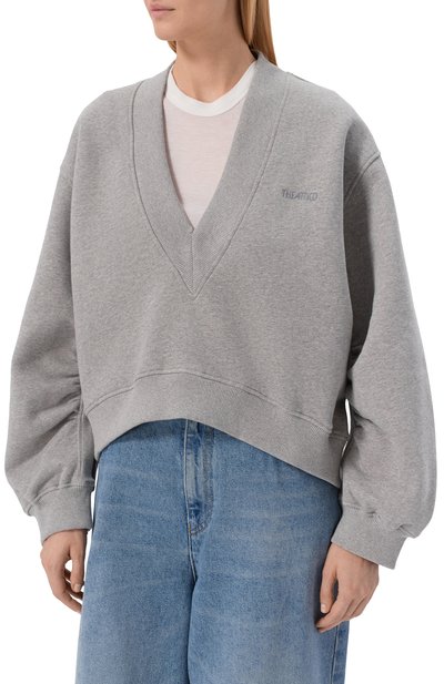 Хлопковый свитшот THE ATTICO, арт. 260WCF00010/JJF003AA, фото 3