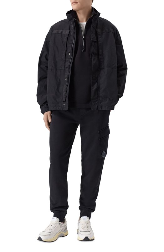 Хлопковый анорак C.P. Company 20CMSS026A/005086W Чёрный  20CMSS026A/005086W Фото 2