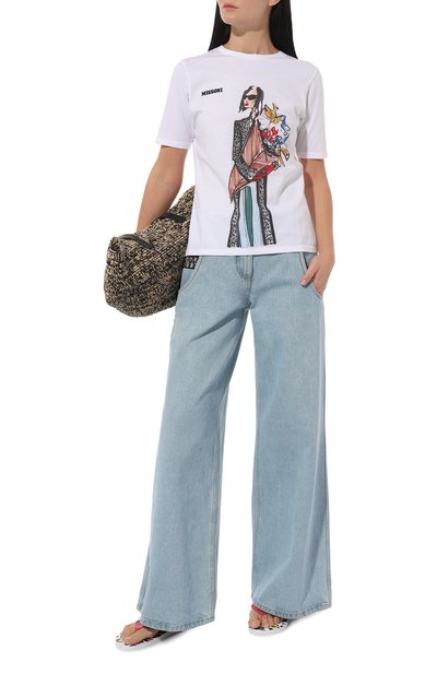 Джинсы MISSONI голубого цвета по цене 75200 руб., арт. WI28/BW00K9, фото 2 Джинсы MISSONI, арт. WI28/BW00K9, фото 2