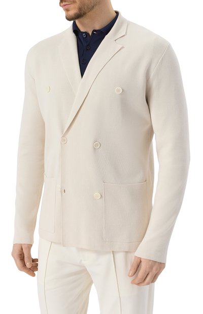 Хлопковый пиджак CORNELIANI, арт. 25M594-2525155, фото 5