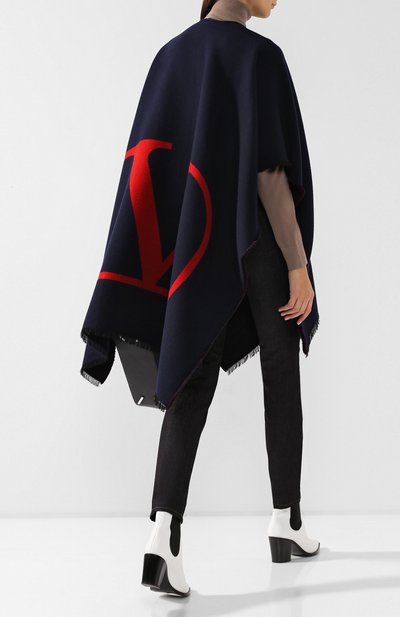 Пончо из смеси шерсти и шелка VALENTINO, арт. SW2EA018/DLV, фото 2