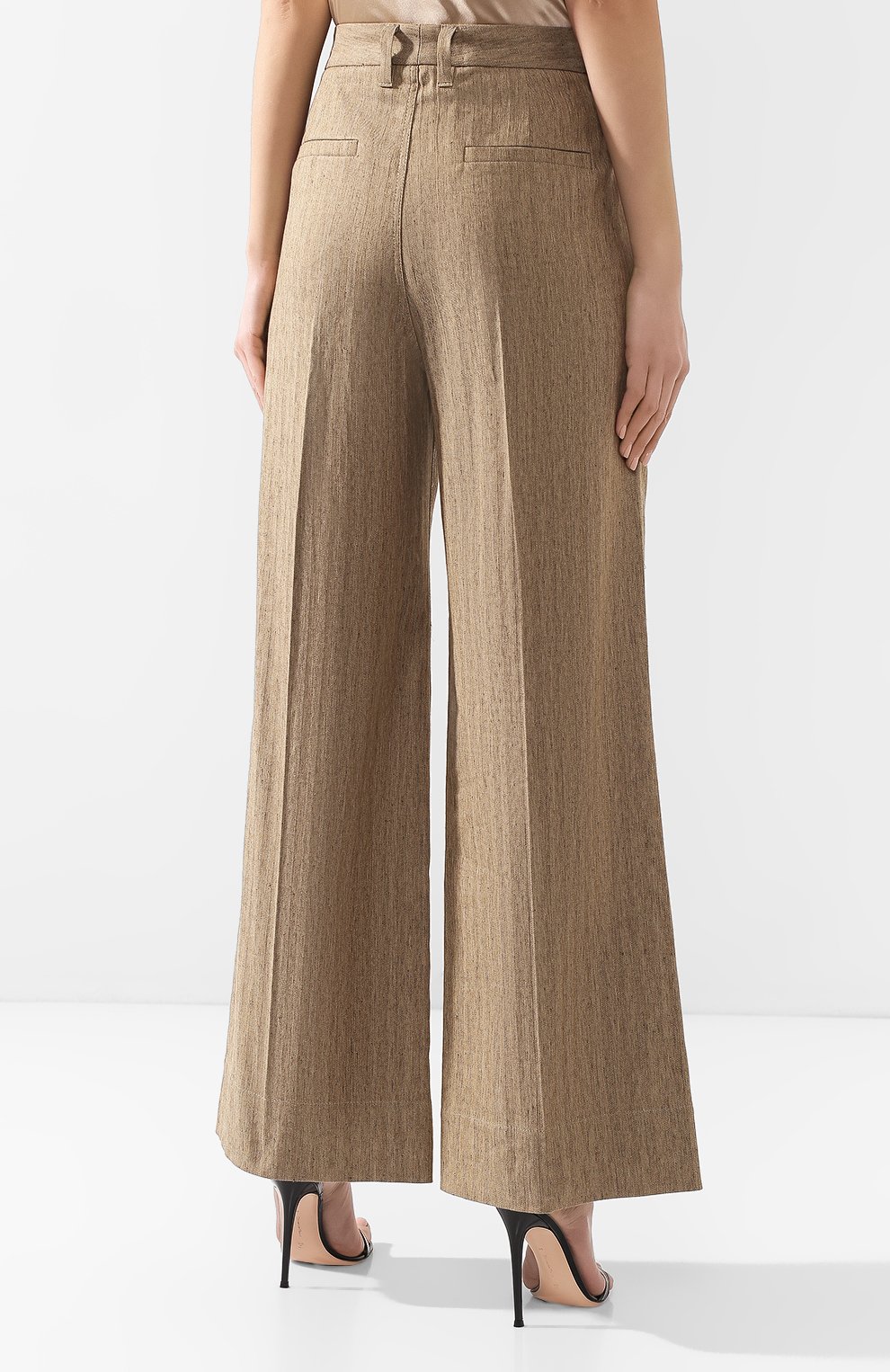 Брюки из смеси хлопка и льна BRUNELLO CUCINELLI, арт. MF578P6947, фото 4