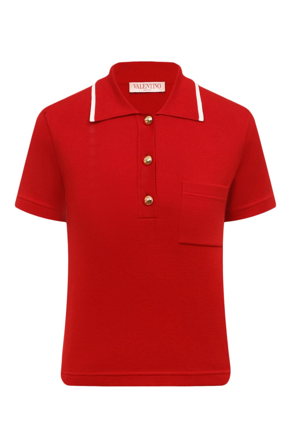 Хлопковое поло VALENTINO, арт. 5B3KC57C8P9, фото 1