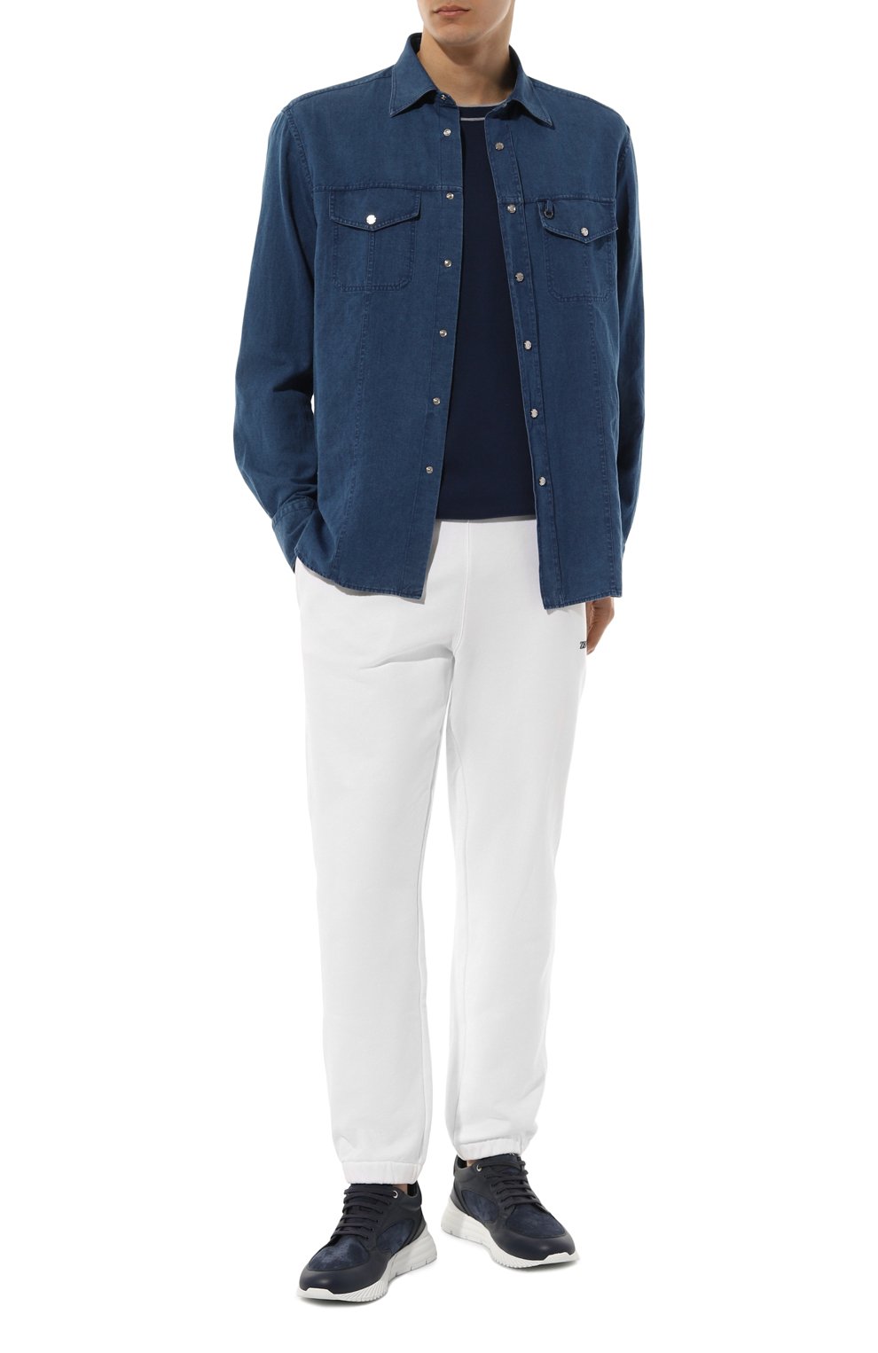 Хлопковые джоггеры ZEGNA, арт. UD522A7/DPA7, фото 2