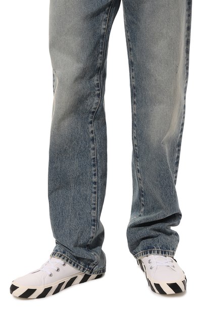 Текстильные кеды vulcanized OFF-WHITE, арт. 0MIA119F21FAB0010110, фото 3