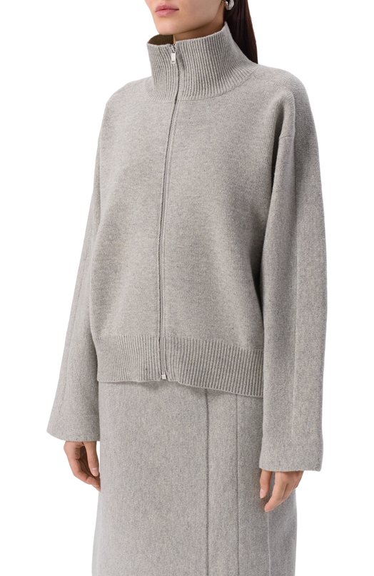 Кардиган из шерсти и хлопка Jil Sander J02HP0035/J14804 Серый  J02HP0035/J14804 Фото 3