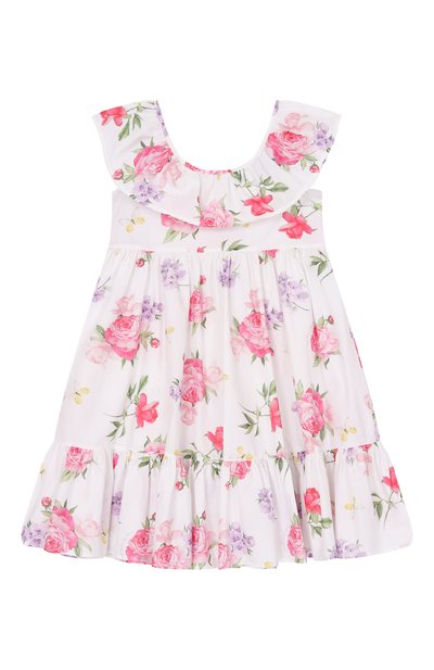 Хлопковое платье MONNALISA, арт. 19G902, фото 2