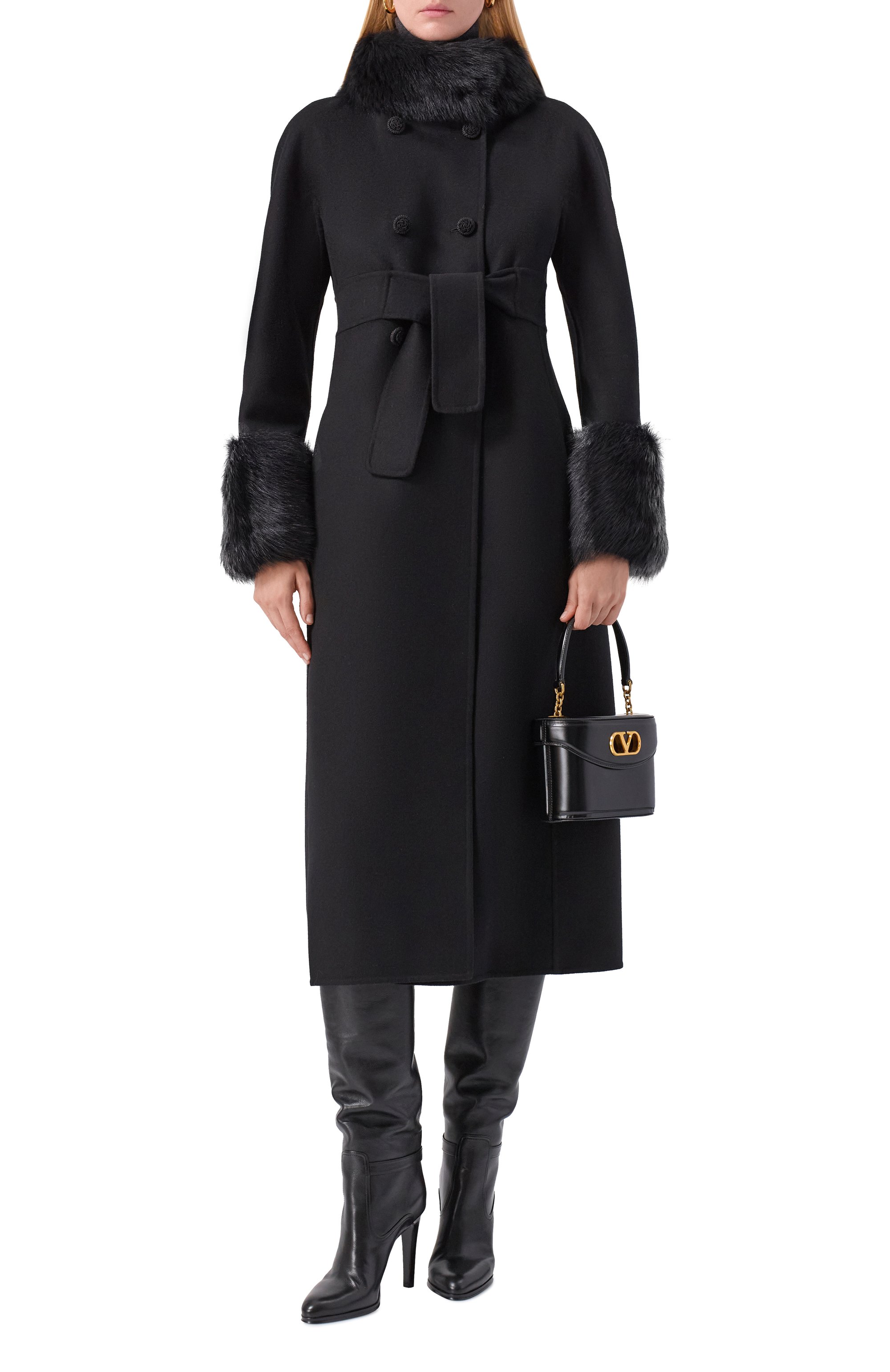 Пальто из шерсти и кашемира VALENTINO, арт. 7B3CA7Y0/6JA, фото 2