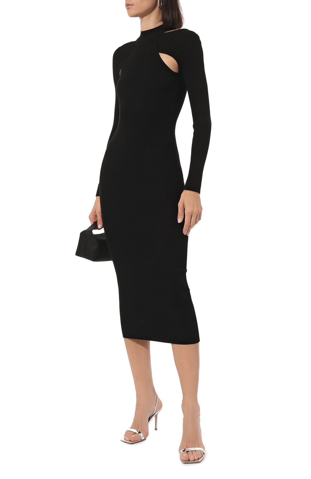 Кожаные босоножки ribbon GIANVITO ROSSI, арт. G32201.85RIC.METARGE, фото 2