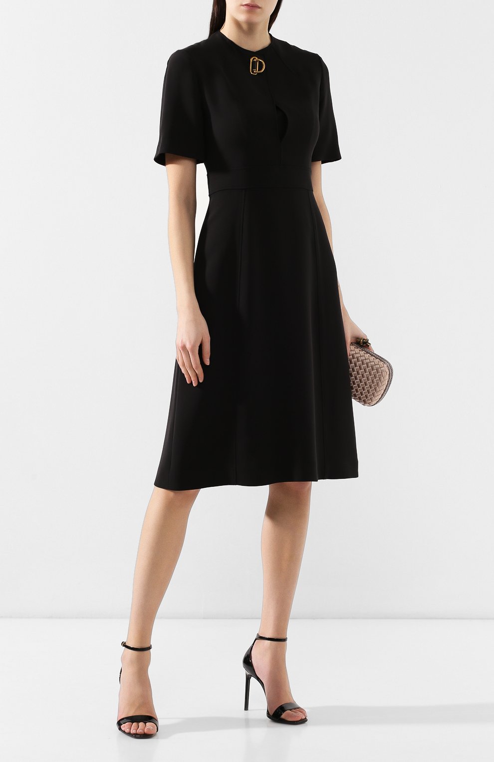 Платье из смеси шелка и шерсти BURBERRY, арт. 8007399, фото 2