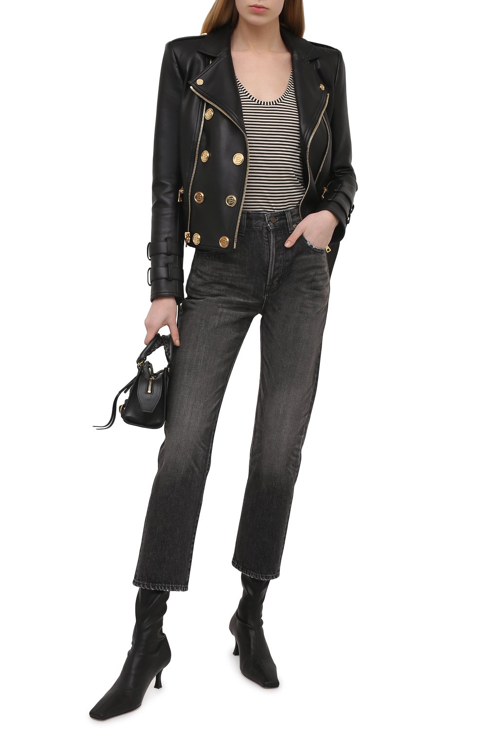 Кожаная куртка BALMAIN, арт. VF18248/L062, фото 2