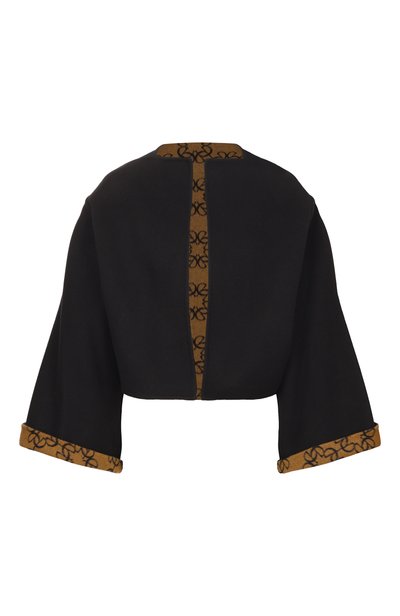 Женское двусторонняя шерстяная накидка ELIE SAAB, арт. J0262NP26/W0014