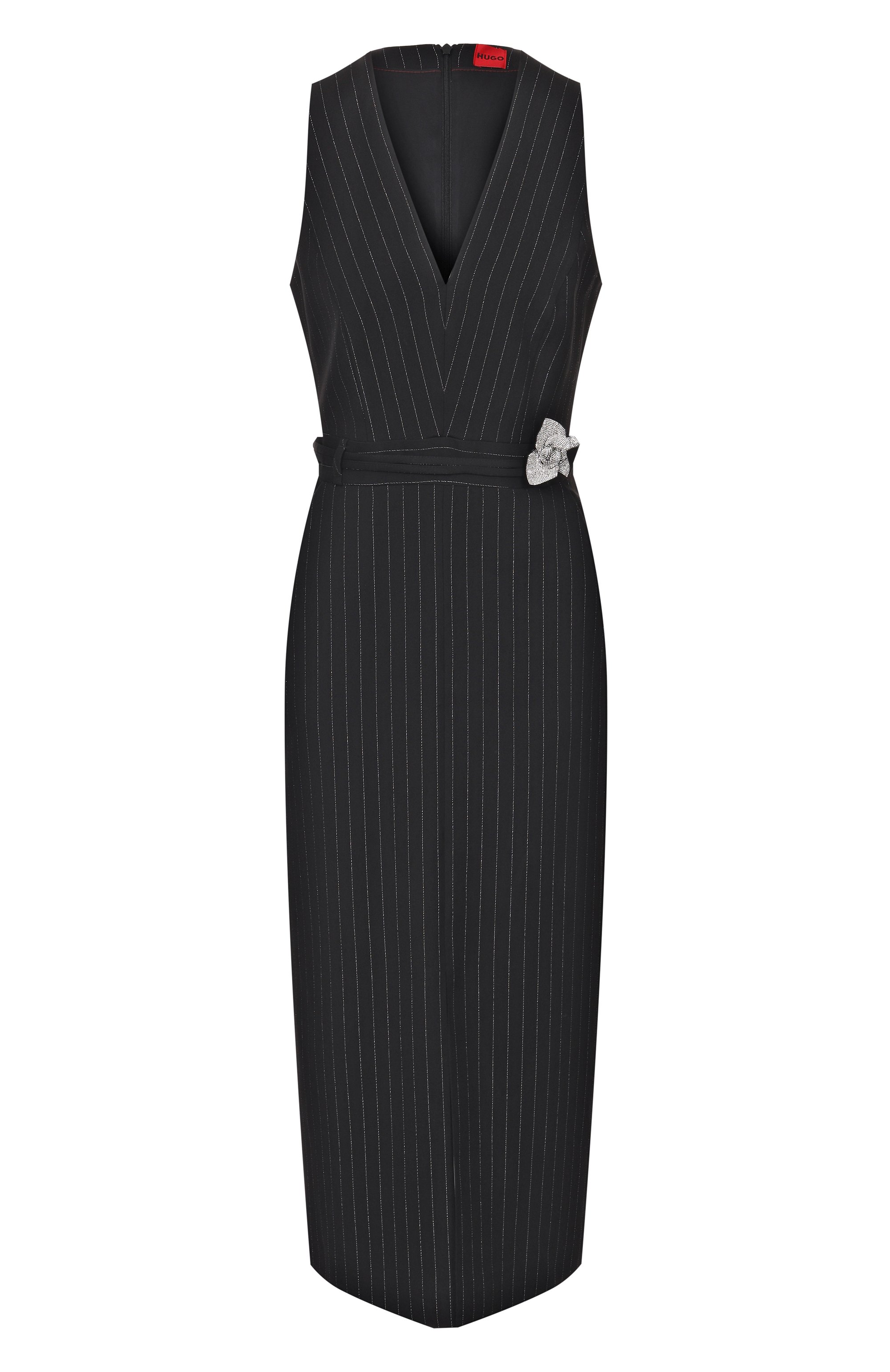 Платье HUGO черного цвета по цене 40950 руб., арт. 50547231, фото 1 Платье HUGO, арт. 50547231, фото 1