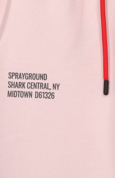 Хлопковые джоггеры SPRAYGROUND светло-розового цвета по цене 13850 руб., арт. SPY1389ELIGHT/SHARK BASIC BAGGY PANTS LIGHT PINK, фото 3 Хлопковые джоггеры SPRAYGROUND, арт. SPY1389ELIGHT/SHARK BASIC BAGGY PANTS LIGHT PINK, фото 3