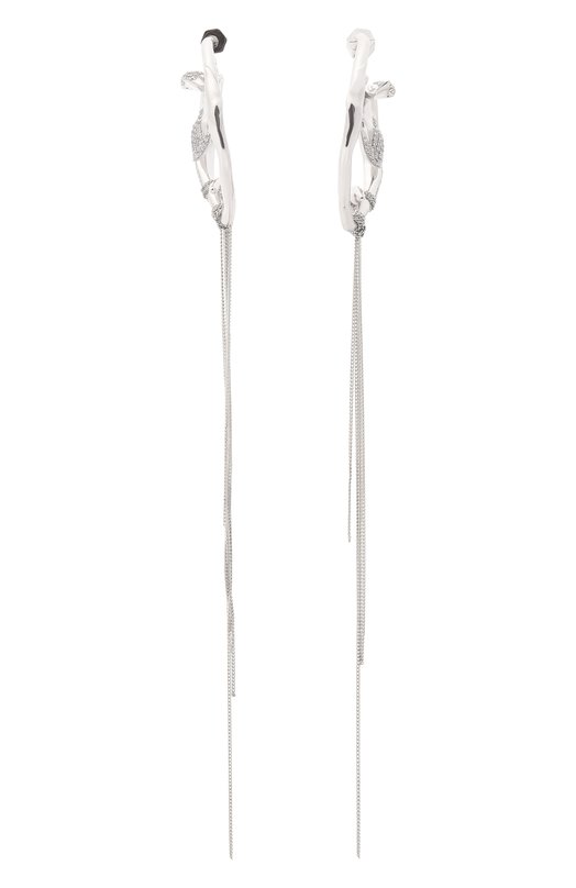 Серьги Caviar jewellery БЧЛ003-БК Серебряный БЧЛ003-БК