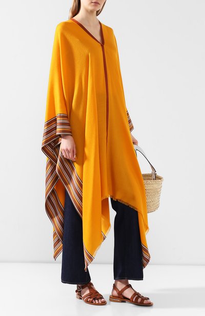 Пончо из смеси шелка и кашемира LORO PIANA, арт. FAI5673, фото 2