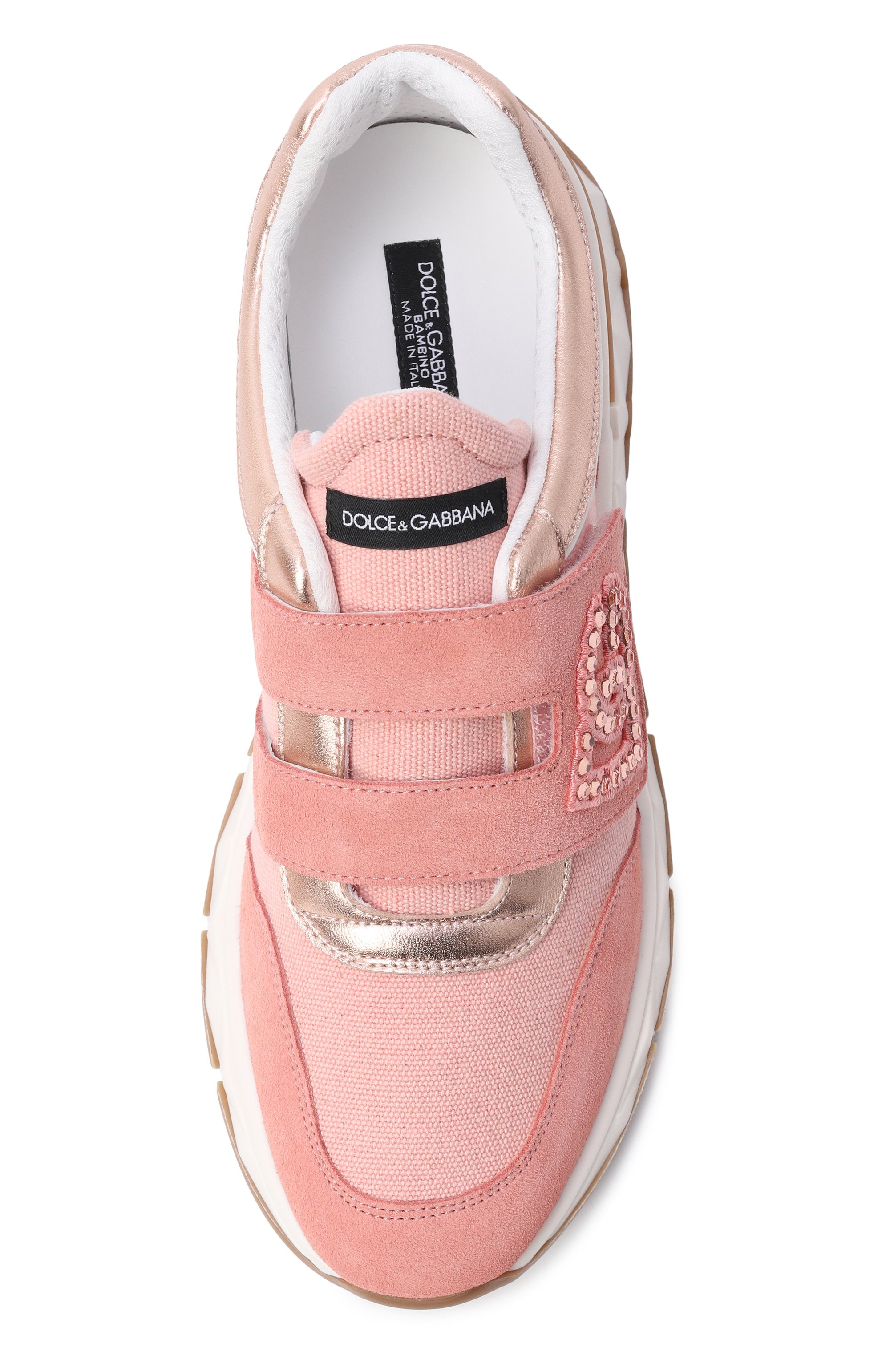 Комбинированные кроссовки dg running DOLCE & GABBANA, арт. D11407/AU428_001, фото 4