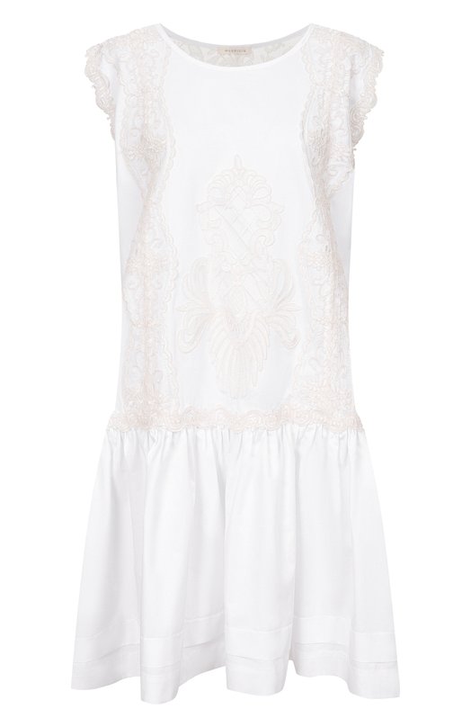 Платье из хлопка и вискозы Maurizio W06030581 Белый W06030581