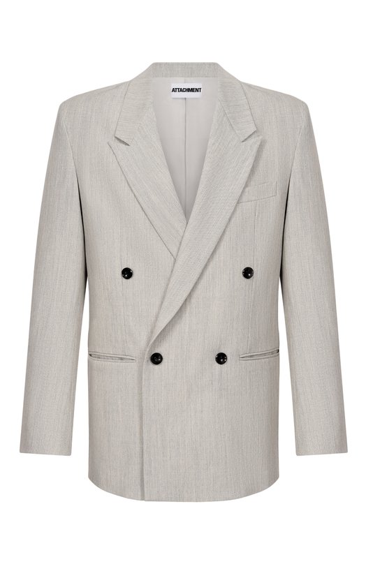 Шерстяной пиджак Attachment AG61-016 Серый AG61-016