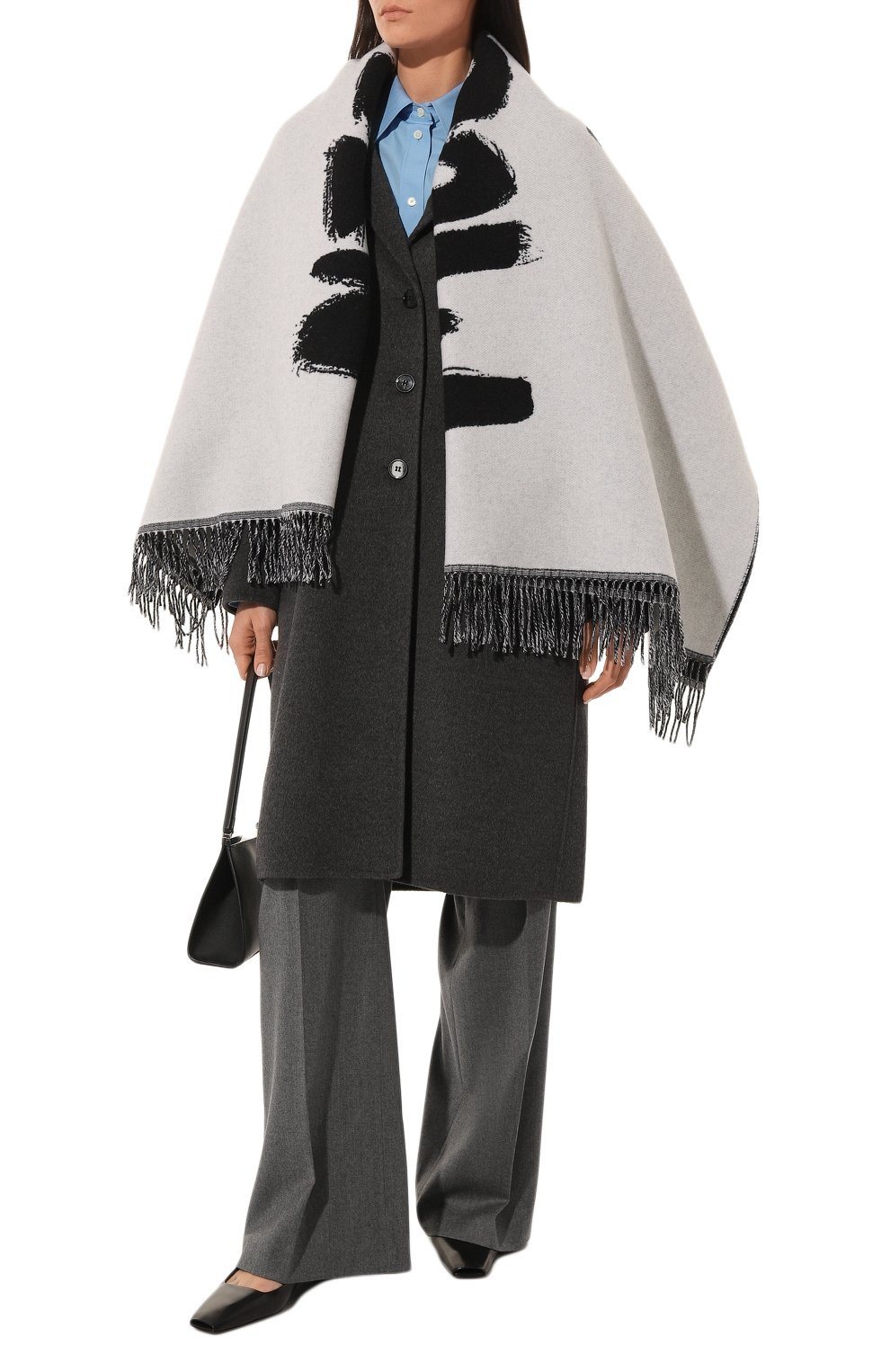 Шерстяная шаль ALEXANDER MCQUEEN, арт. 706273 3200Q, фото 2