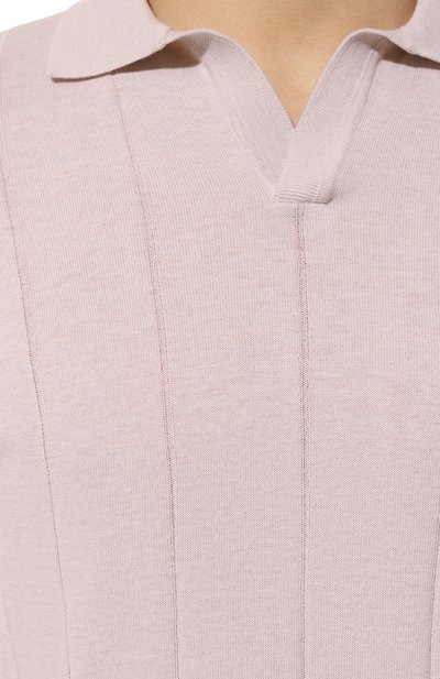 Хлопковое поло ANDREA CAMPAGNA кремового цвета по цене 41700 руб., арт. 57191/20660, фото 5 Хлопковое поло ANDREA CAMPAGNA, арт. 57191/20660, фото 5