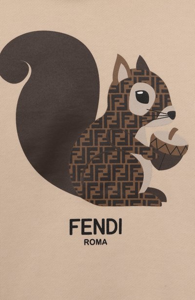 Хлопковое худи FENDI, арт. JUH087/5V0, фото 3