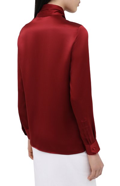 Шелковая блузка SAINT LAURENT, арт. 635897/Y2B43, фото 4