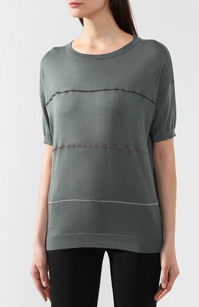 Топ из смеси кашемира и шелка BRUNELLO CUCINELLI, арт. M13861220, фото 3