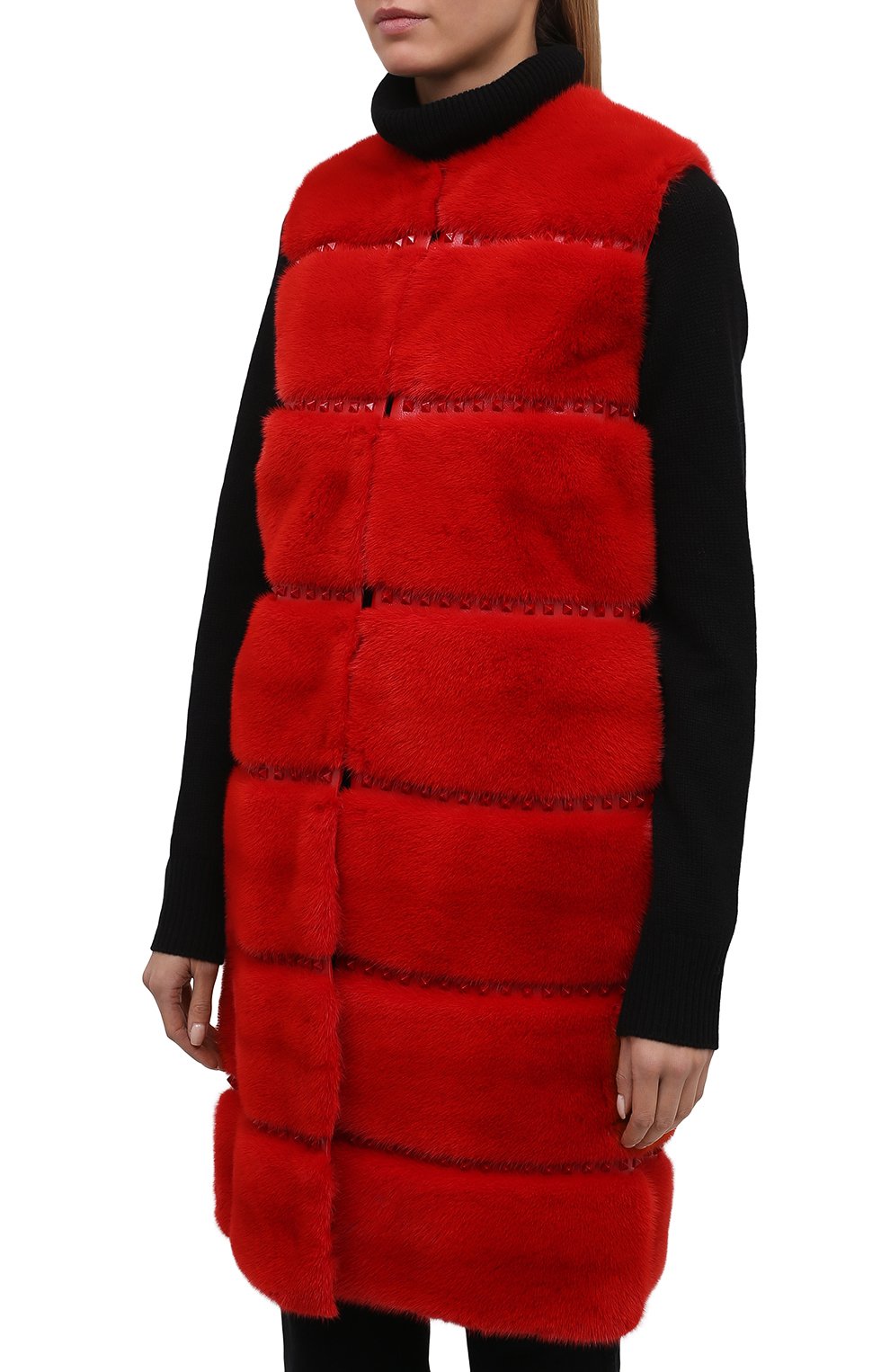 Жилет из меха норки VALENTINO, арт. SF3FC2551DF, фото 3