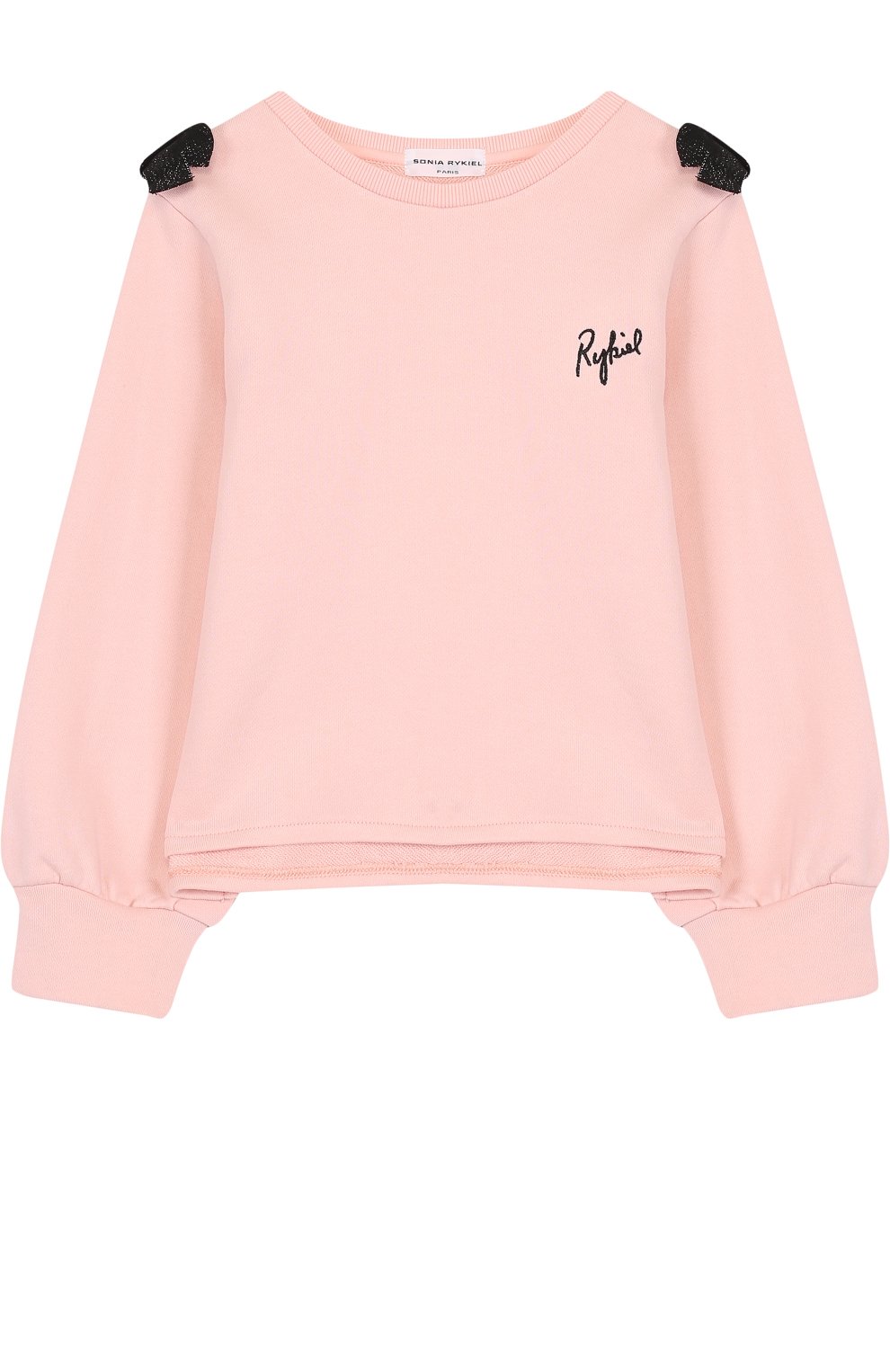 Свитшот из смеси хлопка и полиэстера с бантами SONIA RYKIEL ENFANT, арт. 18S1FL03, фото 1