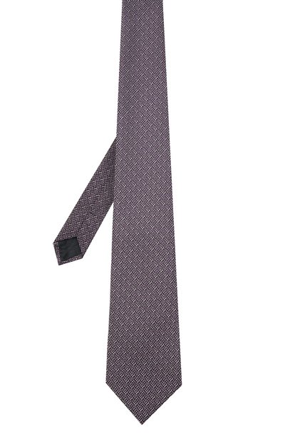 Шелковый галстук ZEGNA фиолетового цвета по цене 19950 руб., арт. Z3E38T/1XW, фото 3 Шелковый галстук ZEGNA, арт. Z3E38T/1XW, фото 3