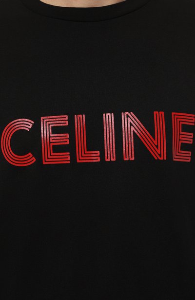 Хлопковая футболка CELINE, арт. 2X51I671Q, фото 5