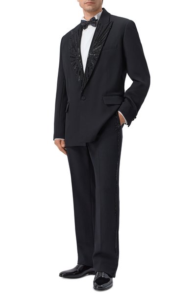 Мужские шерстяные брюки BALMAIN, арт. GH1P0131/PD31