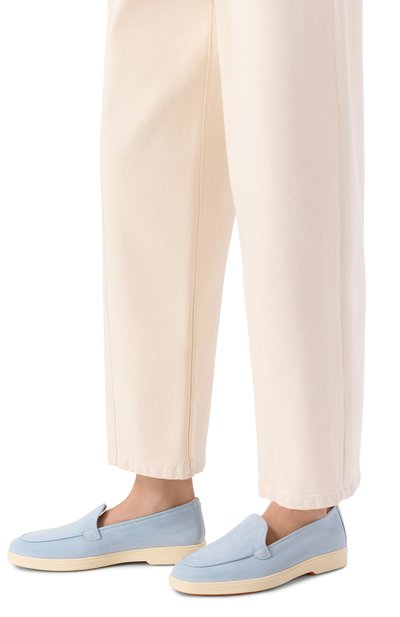 Женские замшевые лоферы SANTONI, арт. WUYG72027TISN0RB