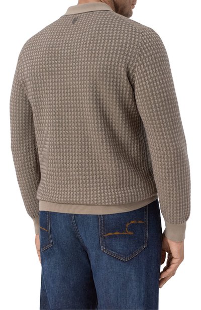 Поло из шерсти и хлопка CANALI, арт. C1149/MK02363, фото 4