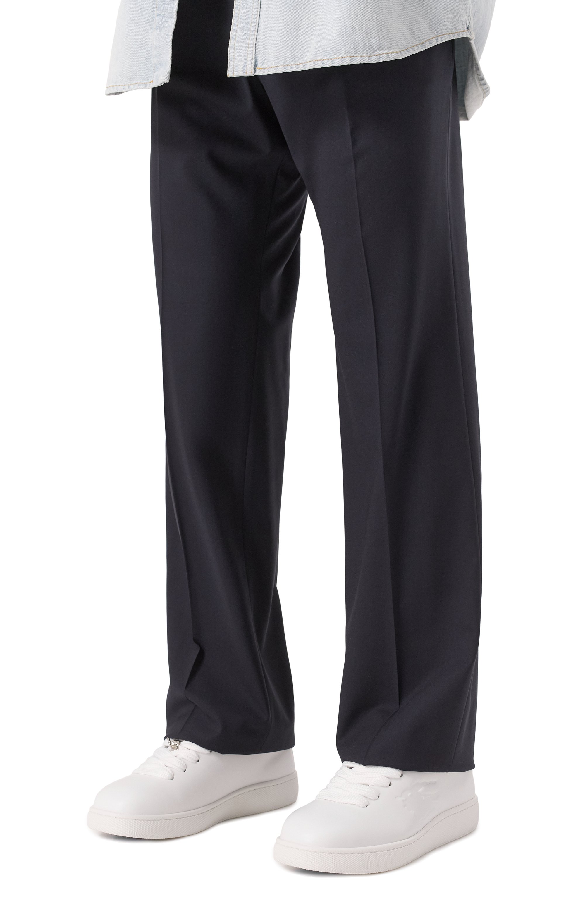 Кожаные кеды box BURBERRY, арт. 8095548, фото 3